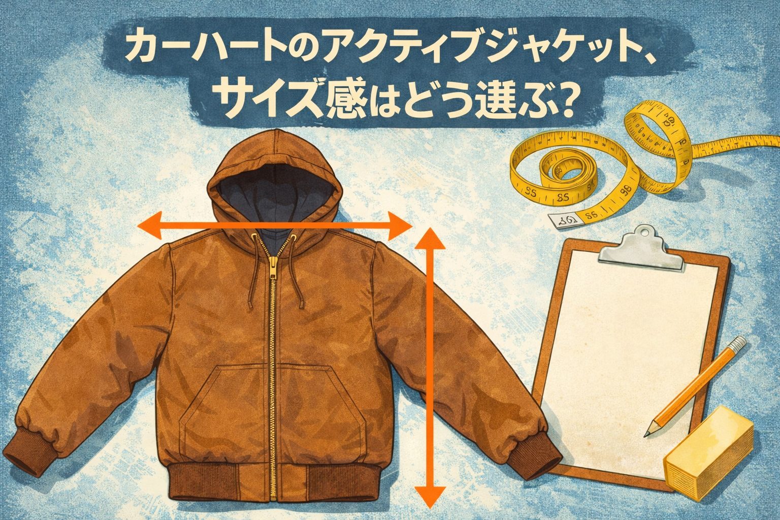 カーハート アクティブジャケット サイズ感