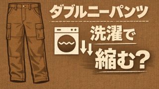 カーハートのダブルニーの縮み具合は？洗濯と乾燥で失敗しないサイズ選び 