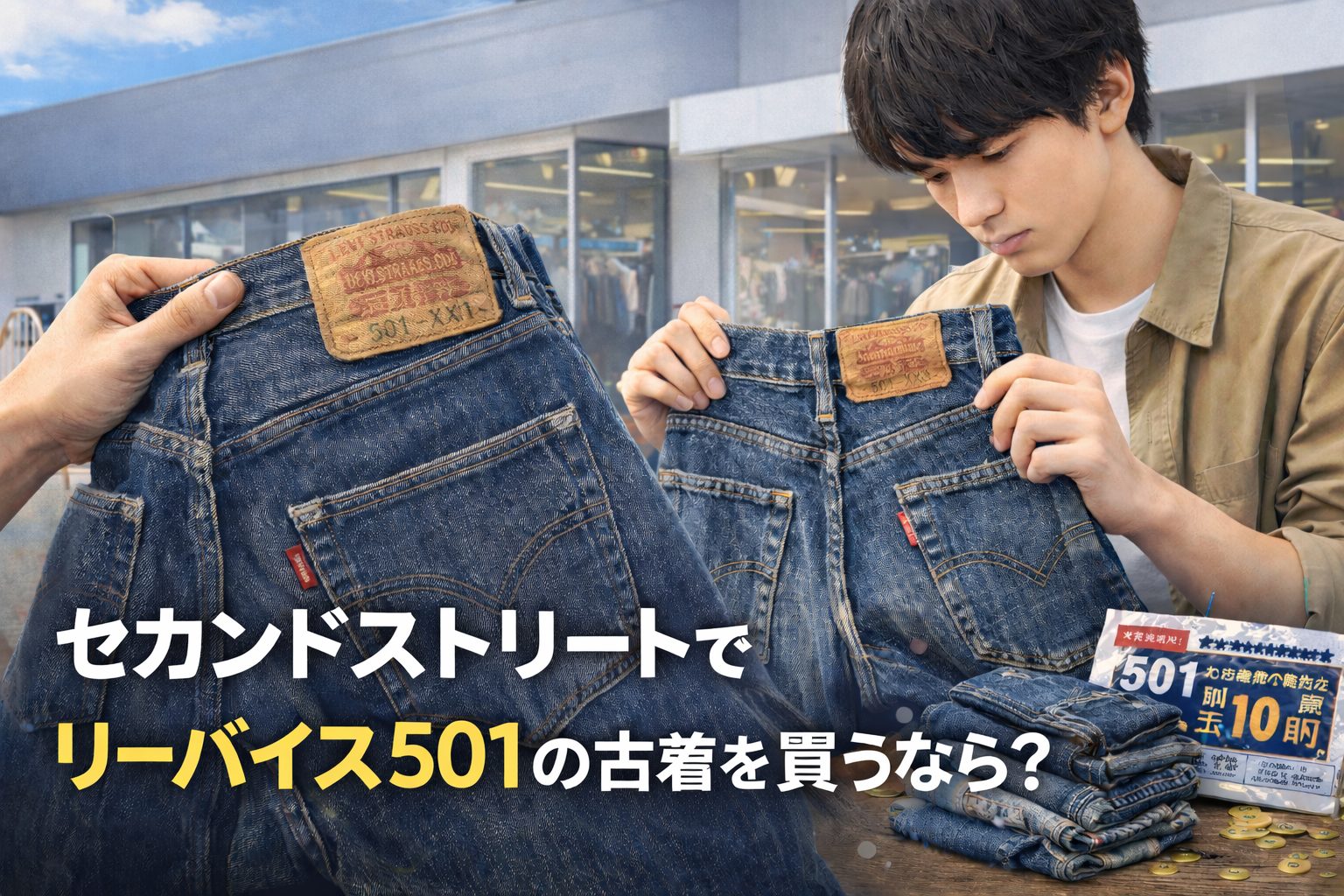 セカンドストリートでリーバイス501の古着を買うなら？