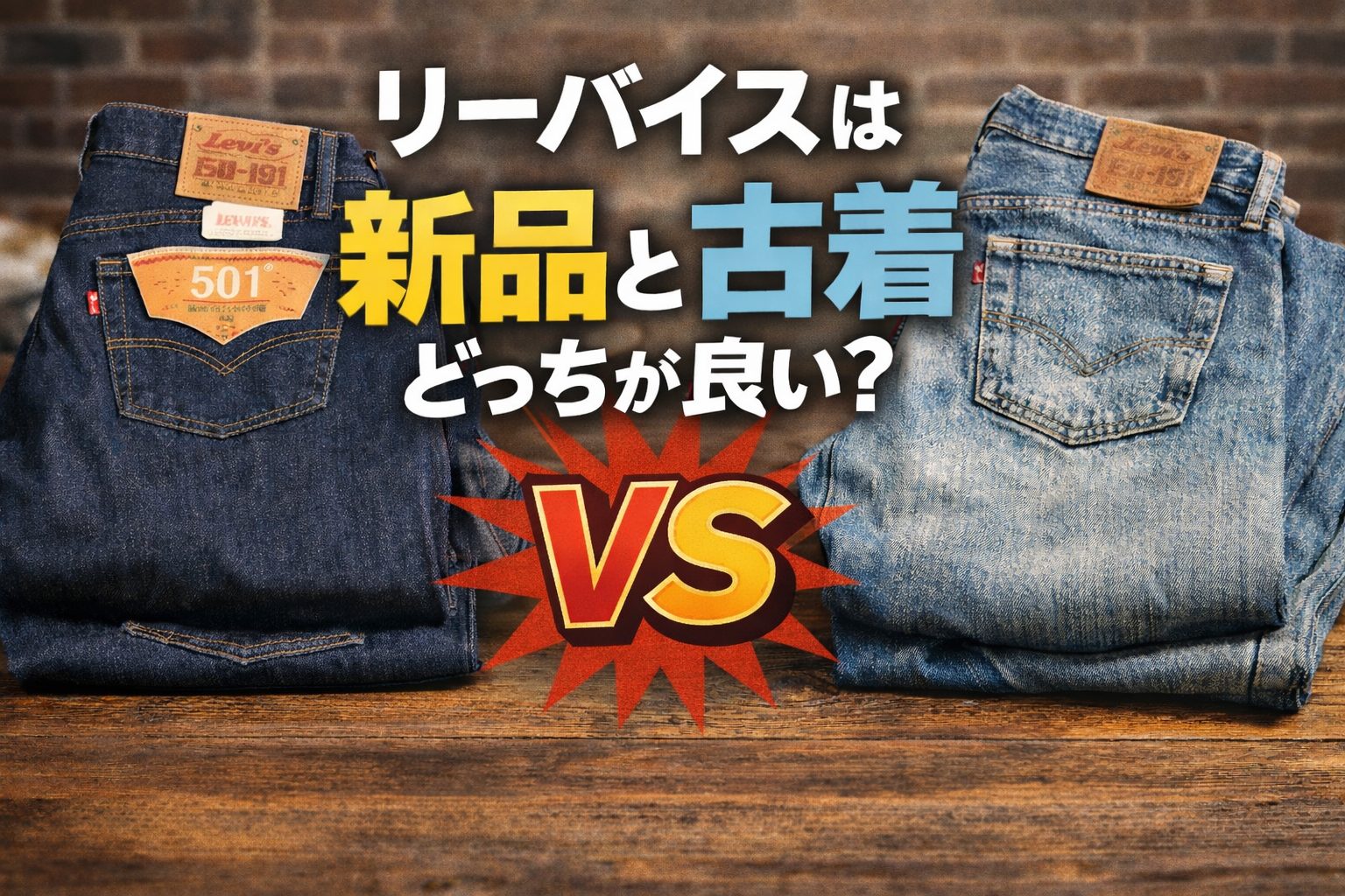 リーバイスは新品と古着、どっちが良い？