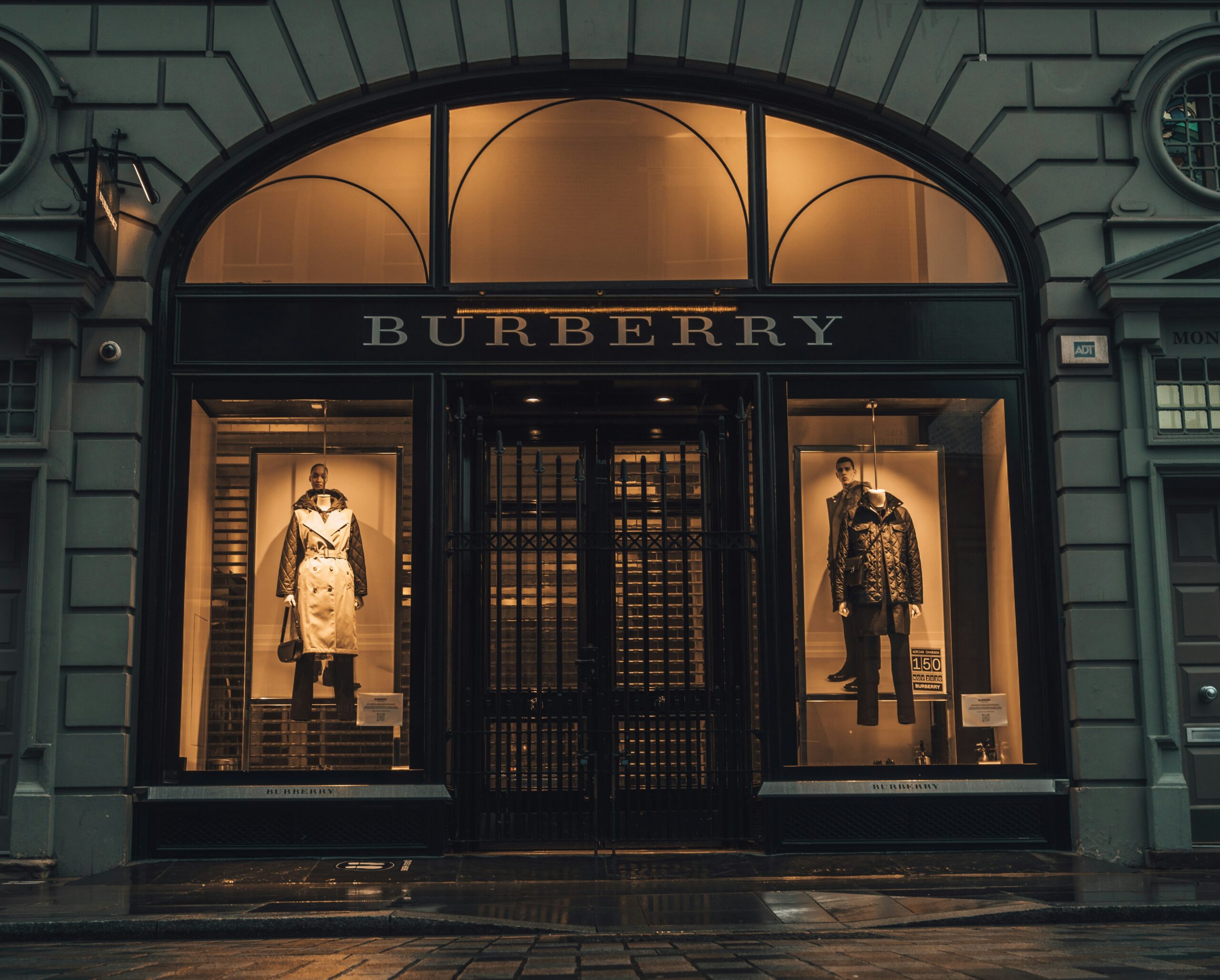 バーバリーのブティック