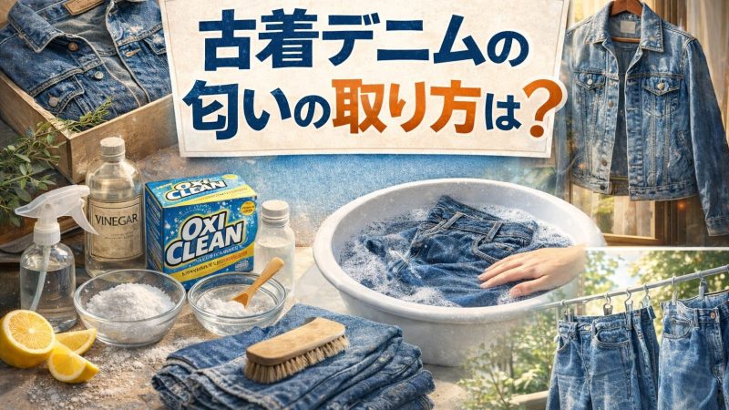 古着デニムの匂いの取り方は？自宅でできる方法や洗えない場合の対策を解説！ 