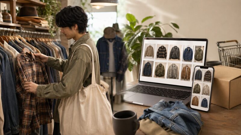 古着はどこで買うのがおすすめ？実店舗とオンラインとでおすすめの選び方を紹介！