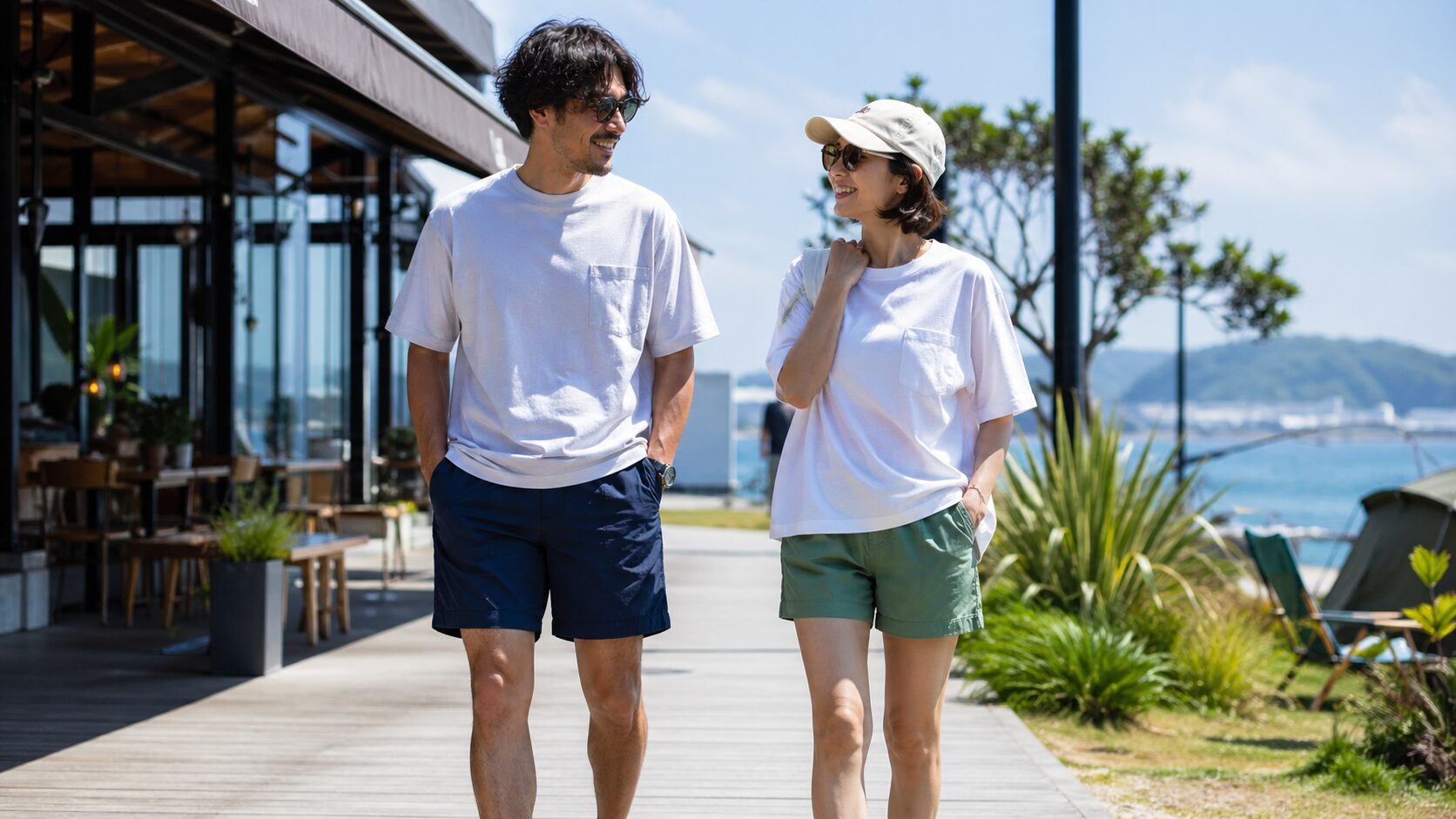 パタゴニアのバギーズショーツを着た男女
