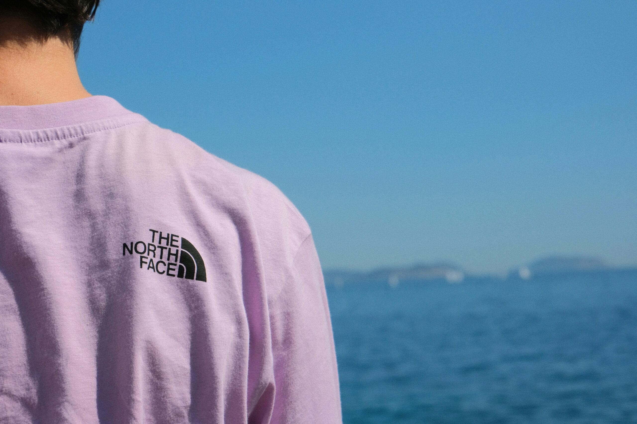 ノースフェイスのTシャツ パープル